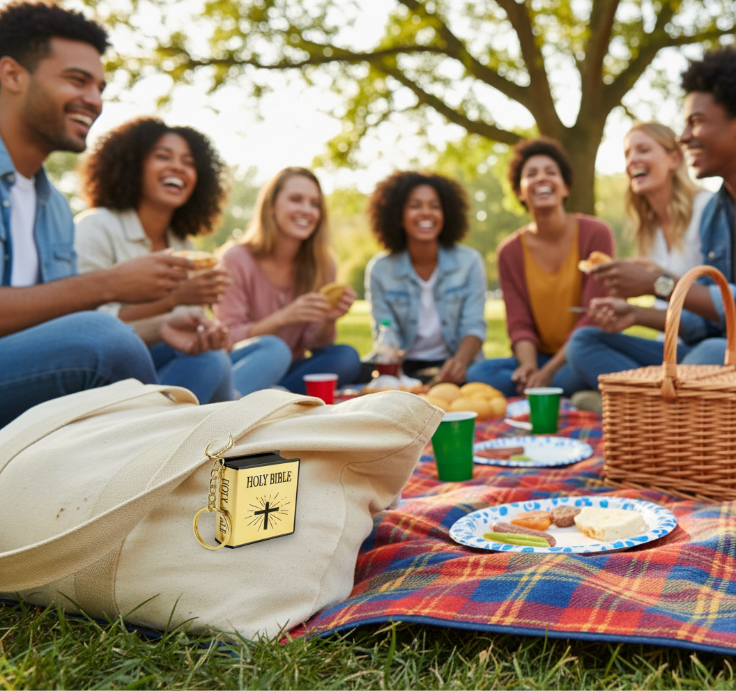 Mini Holy Bible Keychain – Faith You Can Carry Anywhere