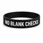 FREE, No Blank Checks Wristband
