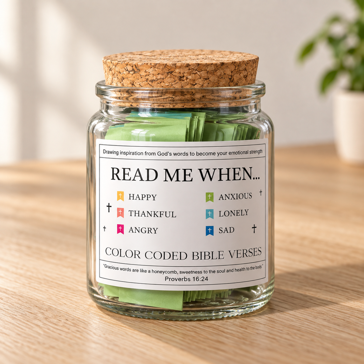 Bible Verse Jar - Christian Scripture