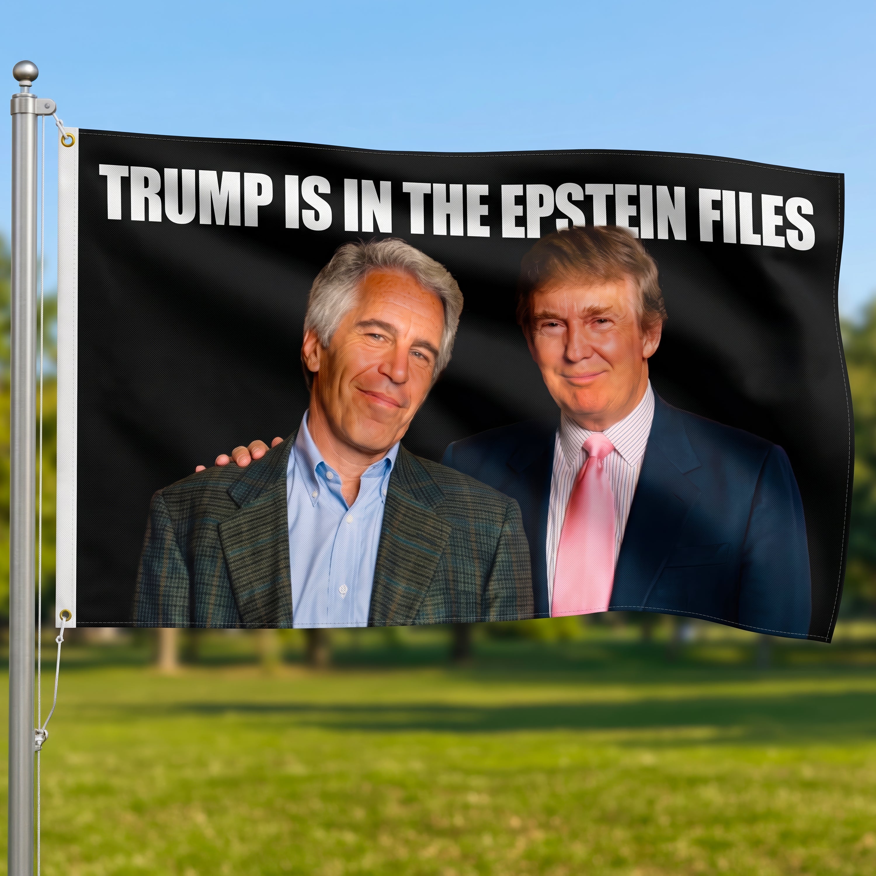 Trump is in the Epstein Files Flag
