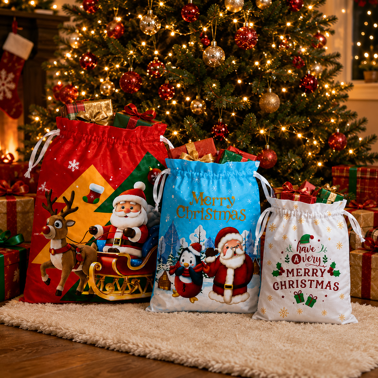 Wrapping Gift Bags (Pack of 3)