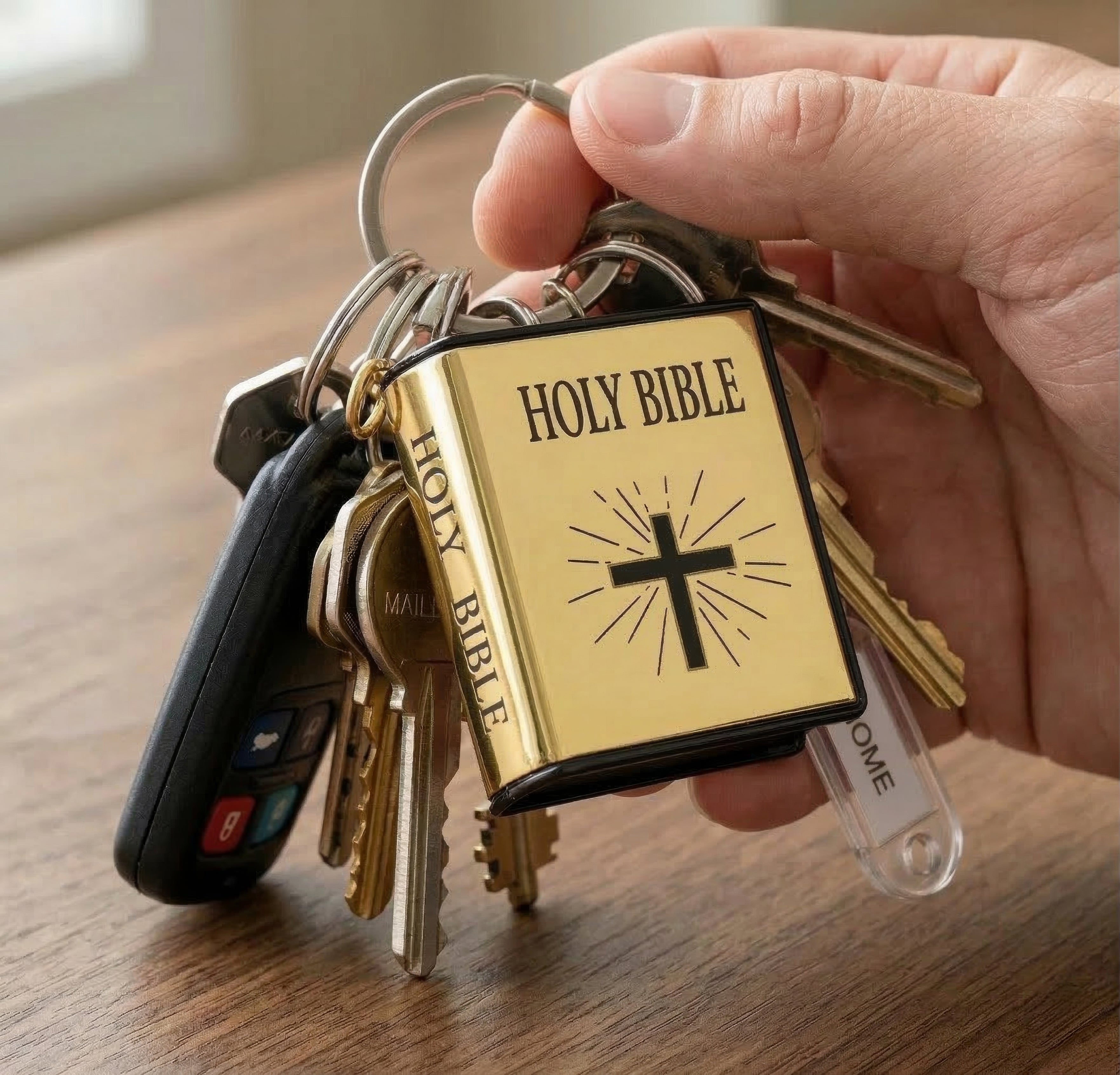 Mini Holy Bible Keychain – Faith You Can Carry Anywhere