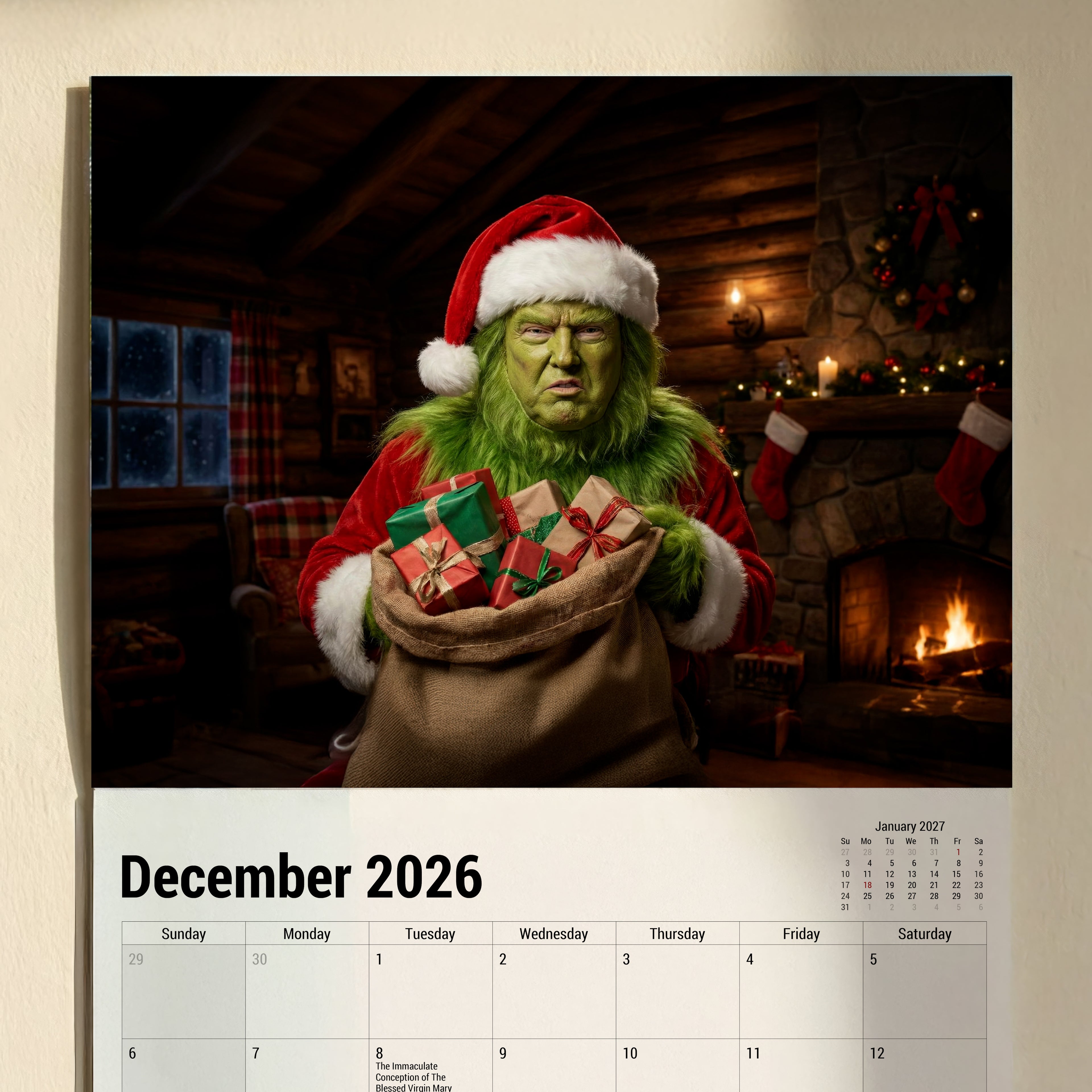 Ugly Trump Calendar 2026