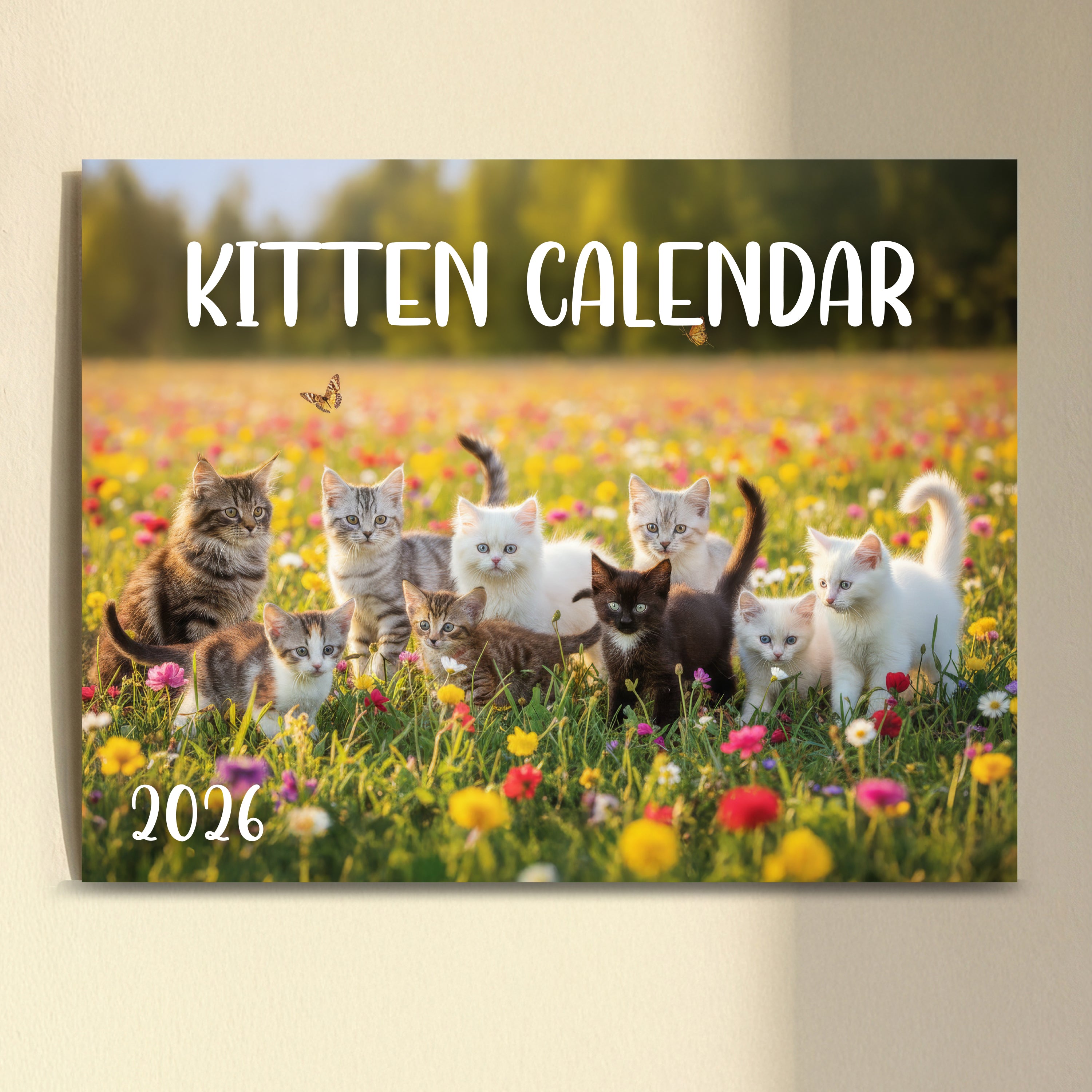 FREE Cute Kitten Calendar 2026
