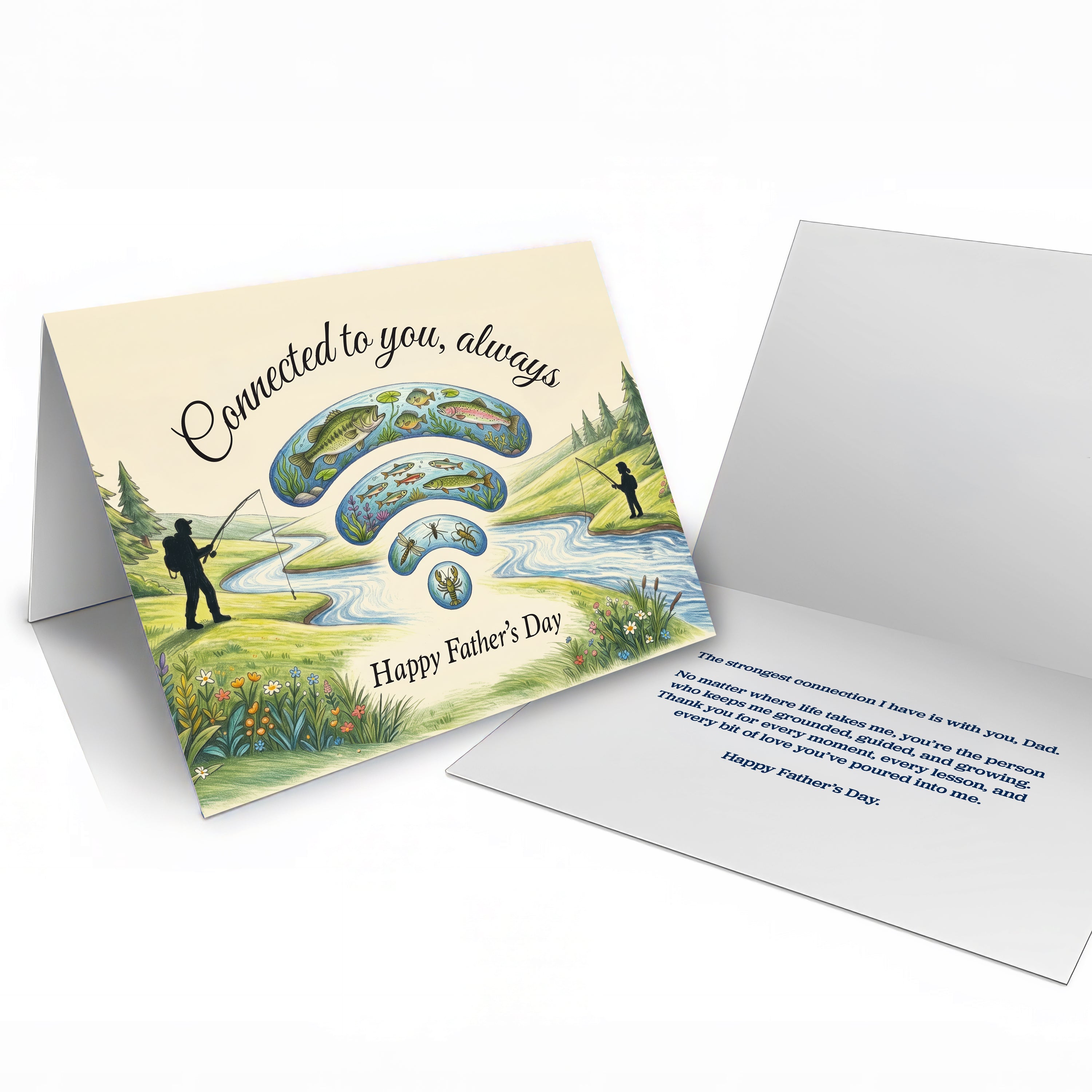 Fishing Themed Father's Day Card