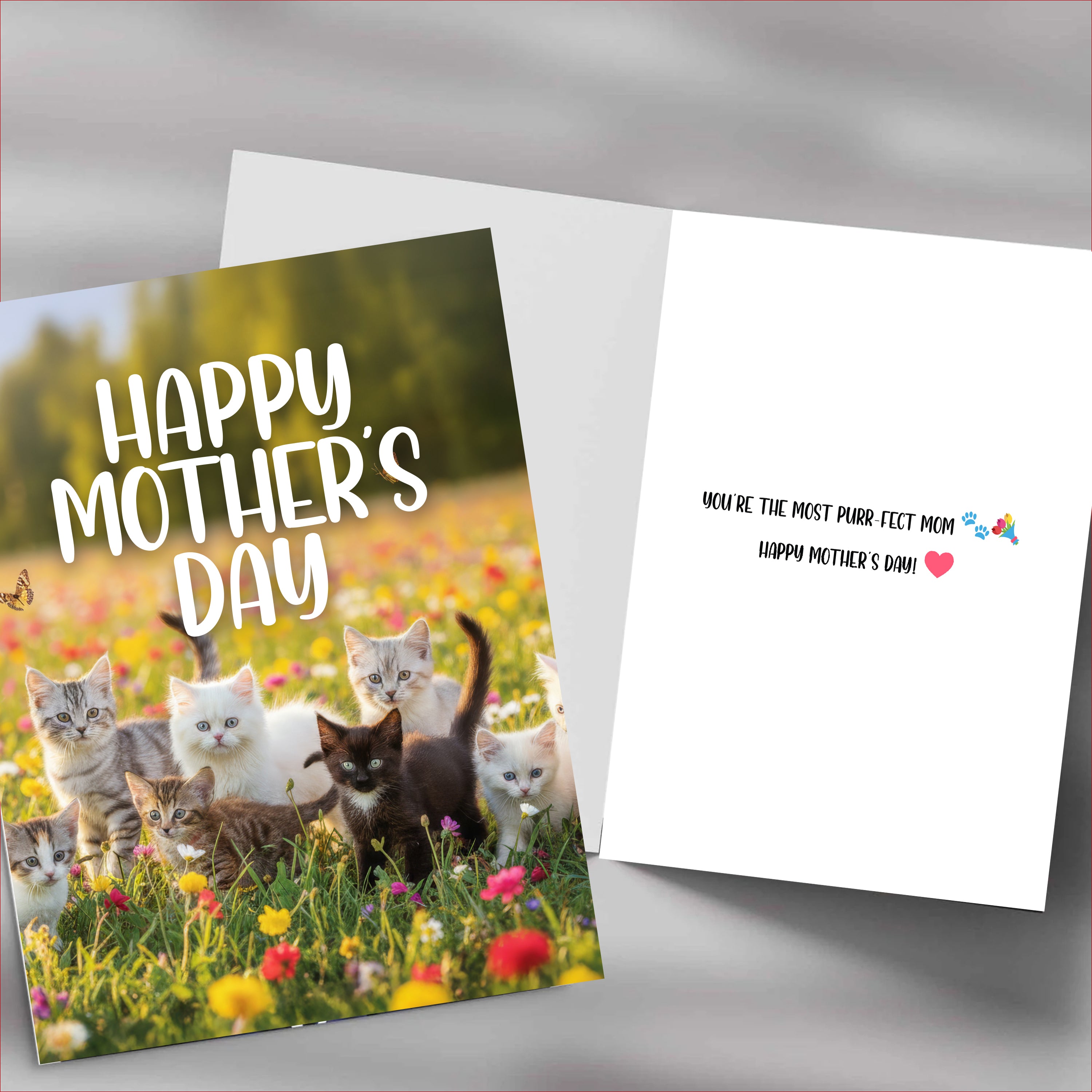 Kitten Themed Mother's Day Cards